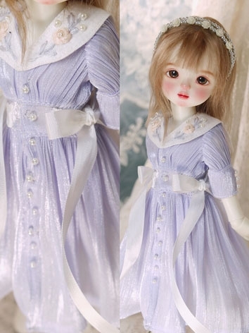 BJD Clothes Pink Purple Dress for YOSD Ball-jointed Doll