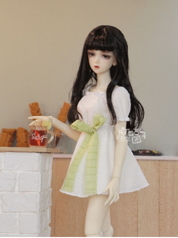 BJD Clothes Girl White Dress for SD/MSD Ball-jointed Doll