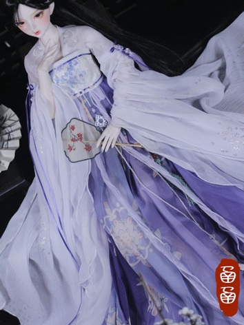 BJD Clothes Female Ancient Suit for Loongsoul73/MSD Size Ball-jointed Doll