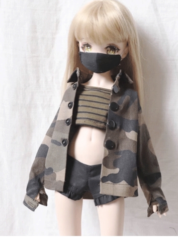 BJD Clothes Camouflage Coat for SD Size Ball Jointed Doll