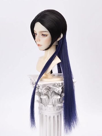 BJD Wig Long Straight Color Matching Hair for SD/MSD Size Ball-jointed Doll