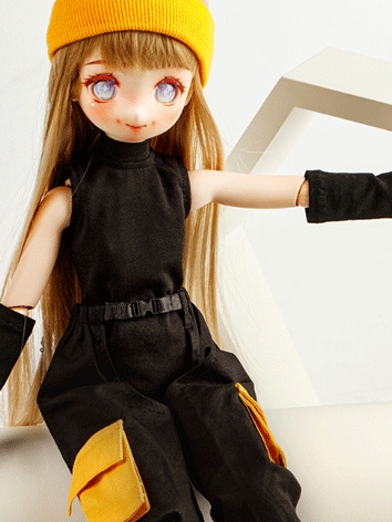BJD Clothes Punk Jumpsuit for YOSD/MSD/SD Size Ball Jointed Doll