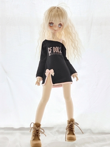 BJD Clothes Black Energetic Dress for YOSD/MSD/SD Size Ball Jointed Doll