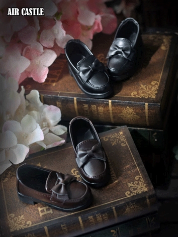 BJD Shoes Preppy Style Bownot Leather Shoes for SD/DD/MSD/MDD Size Ball-jointed Doll