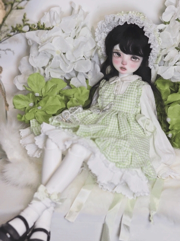 BJD Clothes Green Pink Spring Fairy Dress Suit for MSD Ball-jointed Doll