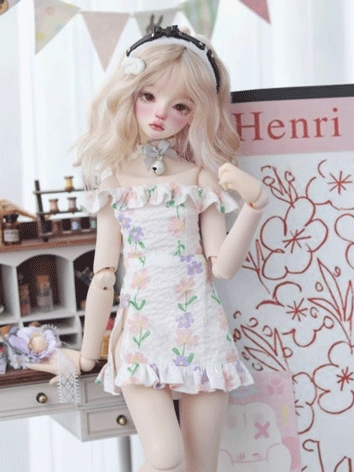 BJD Clothes Floral Dress Suit for MSD Ball-jointed Doll