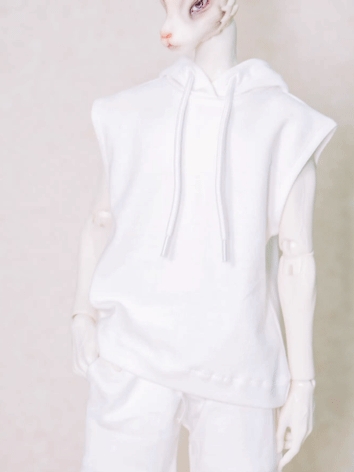 BJD Clothes Hooded Vest for SSDF/POPO68/Loongsoul73CM/ID75 Size Ball Jointed Doll