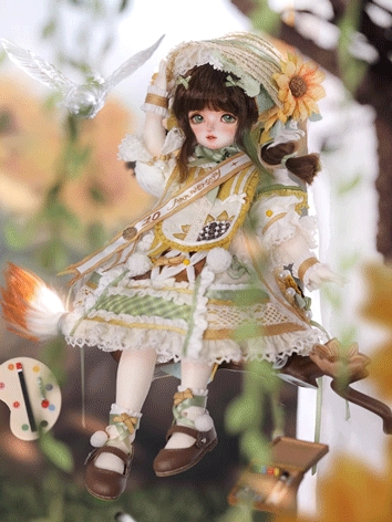 BJD Fullset Vincent's Flower Open Eyes Sunny 29cm Girl Ball-jointed Doll