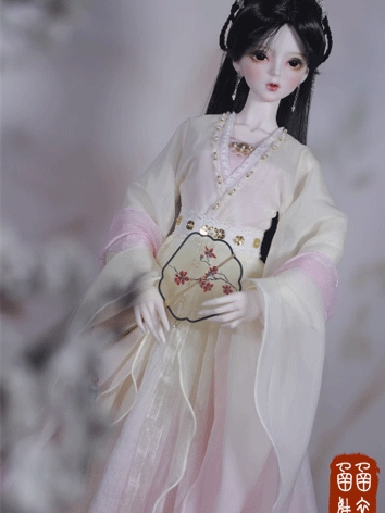 BJD Clothes Female Ancient Suit (Yan Dan )for AS62/AS58/MSD Size Ball-jointed Doll