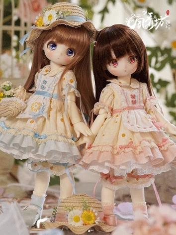 BJD Clothes Summer Dress Set for YOSD Size Ball Jointed Doll