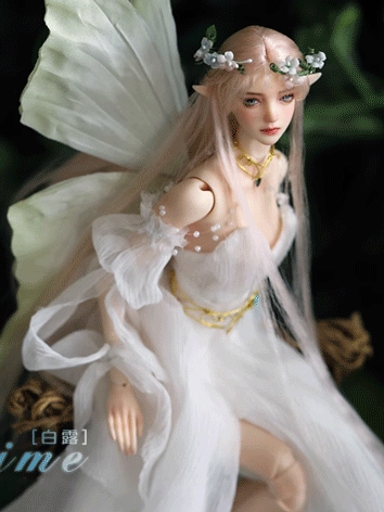 BJD Clothes Girl White Fairy Queen Dress for 29cm Size Ball-jointed Doll