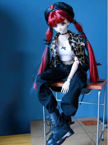 BJD Clothes Hot Leopard Print Coat Pants for SD/MSD Size Ball-jointed Doll