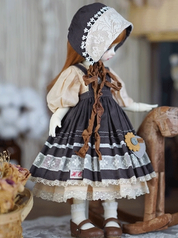 BJD Clothes Vintage Dress Suit for YOSD Size Ball-jointed Doll