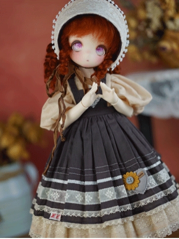 BJD Clothes Vintage Dress Suit for MSD/MDD Size Ball-jointed Doll