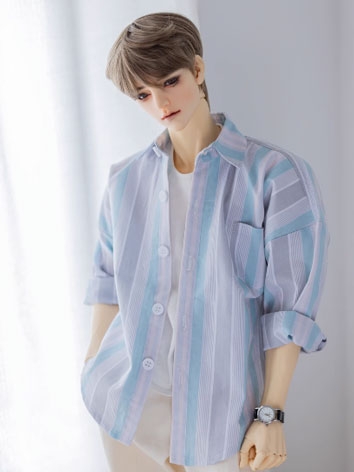 BJD Clothes Casual Plaid T-shirt for SD/MSD/Normal 70/Muscle 70 Ball-jointed Doll