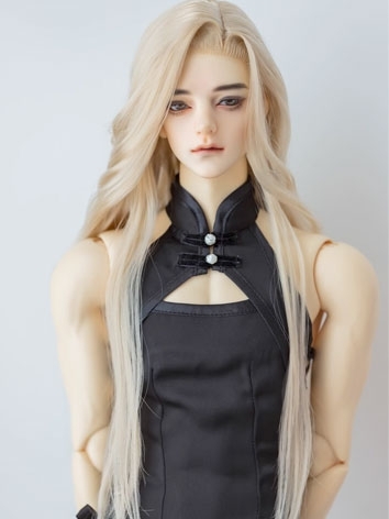 BJD Wig Milk Hair Off Part Lazy Long Style Wig for SD Size Ball Jointed Doll
