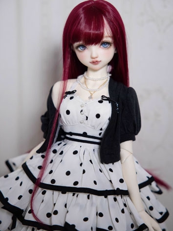 BJD Wig High Temperature Long Straight Hair for SD/MSD/YOSD Size Ball Jointed Doll