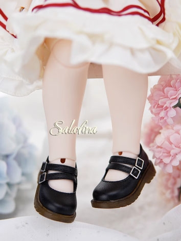 BJD Shoes Girl 1/4 Round Head Imitation Ox-tendon Sole Shoes for MSD Ball-jointed Doll