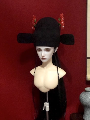 BJD Doll Hat Ancient Style Ming Dynasty Number One Scholar Hat for SD/MSD Size Ball Jointed Doll