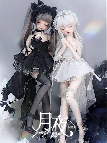 BJD Clothes  Moonlit Night Wedding Dress Girl Dress Set for MSD/MDD Size Ball-jointed Doll