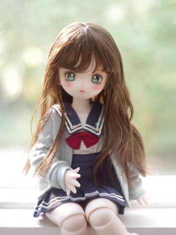 BJD Wig Long Soft Milk Hair for SD/YOSD Size Ball-jointed Doll