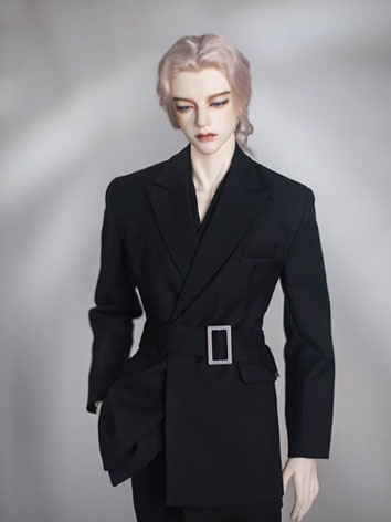 BJD Clothes Black Long Type Suit Jacket for SD17/Normal 70/ Muscle75cm/ID72 Size Ball-jointed Doll