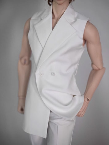 BJD Clothes White Long Type Vest for SD17/Normal 70/ Muscle75cm/ID72 Size Ball-jointed Doll