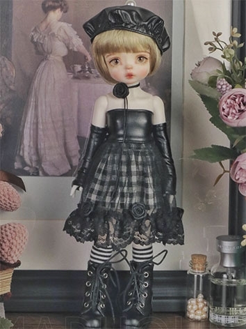 BJD Baby Reto Lace Hot Dress Suit for YOSD Size Ball Jointed Doll