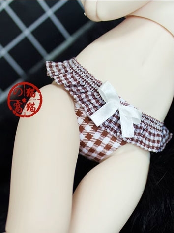 1/4 1/3 Clothes Girl Plaid Underpants for SD/MSD Ball-jointed Doll