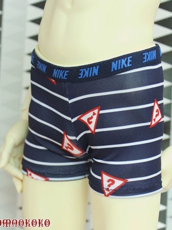 BJD Clothes Boy Dark Blue Stripe Underpants for SD/MSD/68/70/75 Ball-jointed Doll