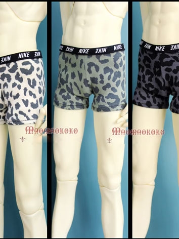 BJD Clothes Boy Leopard Print Underpants for SD/MSD/68/70/75 Ball-jointed Doll