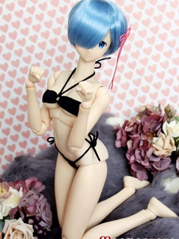 BJD Clothes Girl Black Sexy Swimsuit Underpants for SD/MSD Ball-jointed Doll