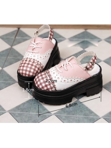 BJD Shoes Platform Pink Shoes for MSD Size Ball-jointed Doll