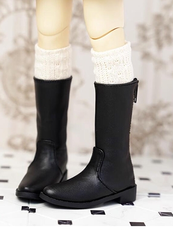 BJD Shoes Black White Boots for MSD Size Ball-jointed Doll