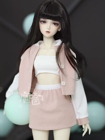 BJD Clothes Girl Casual Sports Baseball Suits for SD/MSD Ball-jointed Doll