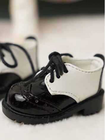 BJD Shoes Black and White F...