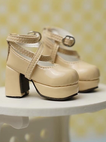 BJD Shoes Thick Heel High Heel Shoes for MSD YOSD Size Ball-jointed Doll