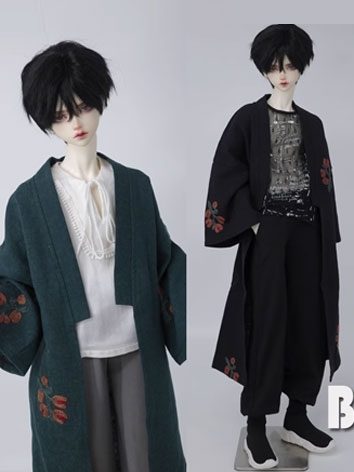 BJD Clothes Reto Embroidery Long Top A462 for SD 70cm Loongsoul73 ID75 Size Ball-jointed Doll