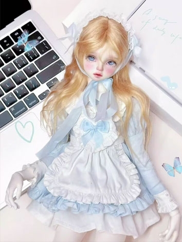 BJD Clothes Maid Heart Dress Suit for MSD Ball-jointed Doll