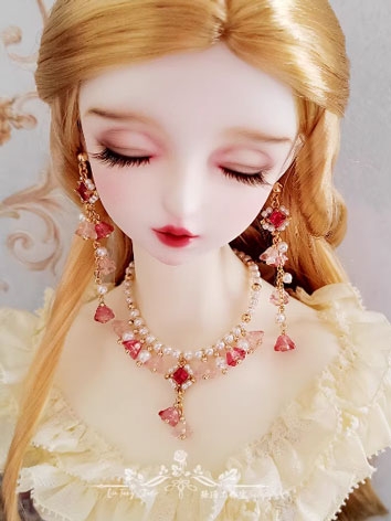 BJD Decoration Lily of the Velley Earrings Necklace for SD Size Ball-jointed doll