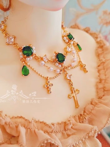 BJD Decoration Retro Elegant Cross Necklace for SD MSD 70cm Size Ball-jointed doll