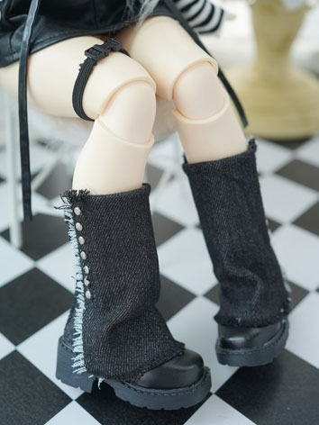 BJD Doll Square Toe Thick Sole Shoes for MSD YOSD Size Ball Jointed Doll