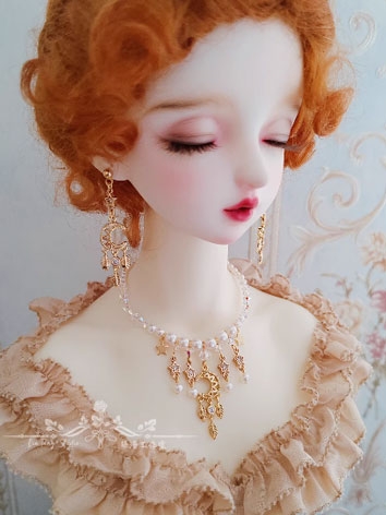 BJD Decoration Star Moon Earrings Necklace for SD MSD 70cm Size Ball-jointed doll