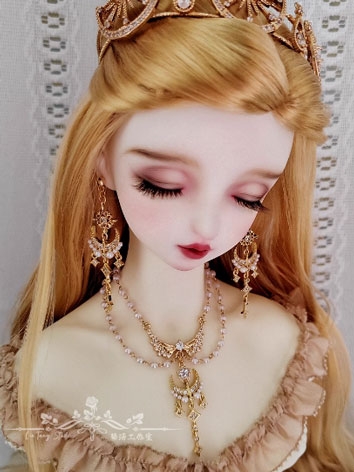 BJD Decoration Star Moon Earrings Necklace for SD MSD 70cm Size Ball-jointed doll