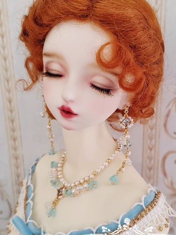 BJD Decoration Elegant Lily of the Valley Earrings Necklace for SD MSD 70cm Size Ball-jointed doll
