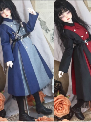BJD Clothes Long Patchwork Dress Suit For MSD SD  Ball-jointed Doll
