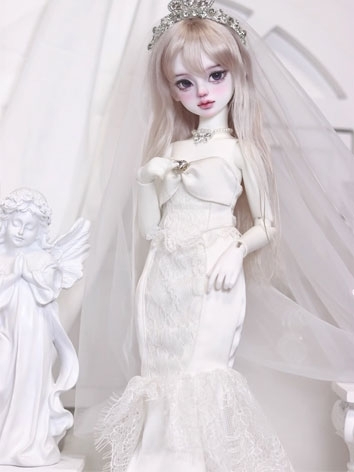 BJD Clothes Tube Fishtail Wedding Dress Suit for MSD SD Ball-jointed Doll