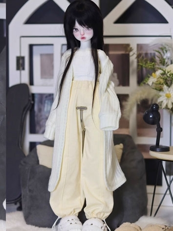 BJD Clothes Lazy Simple Cardigan Sweater for MSD 70cm Ball-jointed Doll