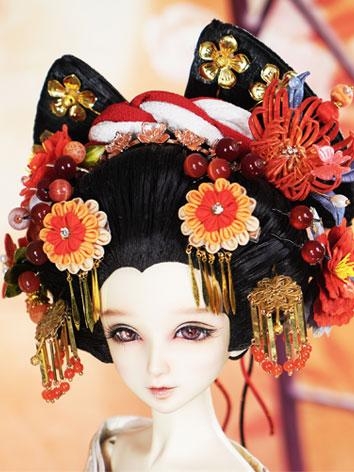 BJD Accessories Flower Hairpin Suit (Rong Xue Mu Dan B) Ball-jointed Doll