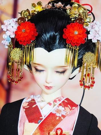 BJD Accessories Flower Hairpin Suit (Hong Fen Jia Ren) Ball-jointed Doll